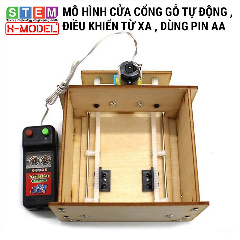 Đồ chơi sáng tạo STEM Cổng gỗ điều khiển X-MODEL ST14 cho bé, Đồ chơi trẻ em DIY [Do it Yourself] |Giáo dục STEM, STEAM