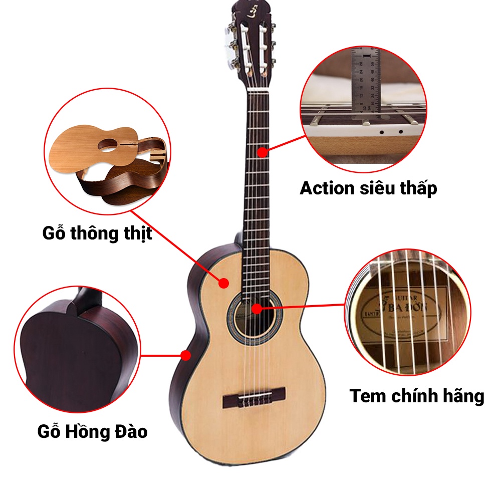 Đàn Guitar Classic Ba Đờn C150 Chính Hãng Giá Rẻ, Tặng kèm Full Phụ Kiện