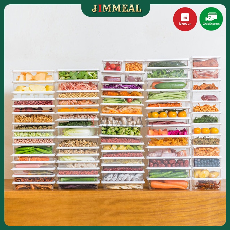 Hộp Đựng Thực Phẩm Kim Chi, Củ Cải, Đồ Tươi Sống Để Tủ Lạnh Kiểu Hàn Quốc 450ml 650ml 1000ml Tiện Dụng