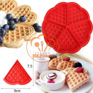 Khuôn silicon nướng bánh quế hình tim