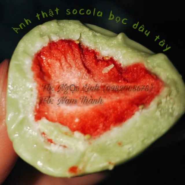 Socola bọc dâu tây sấy