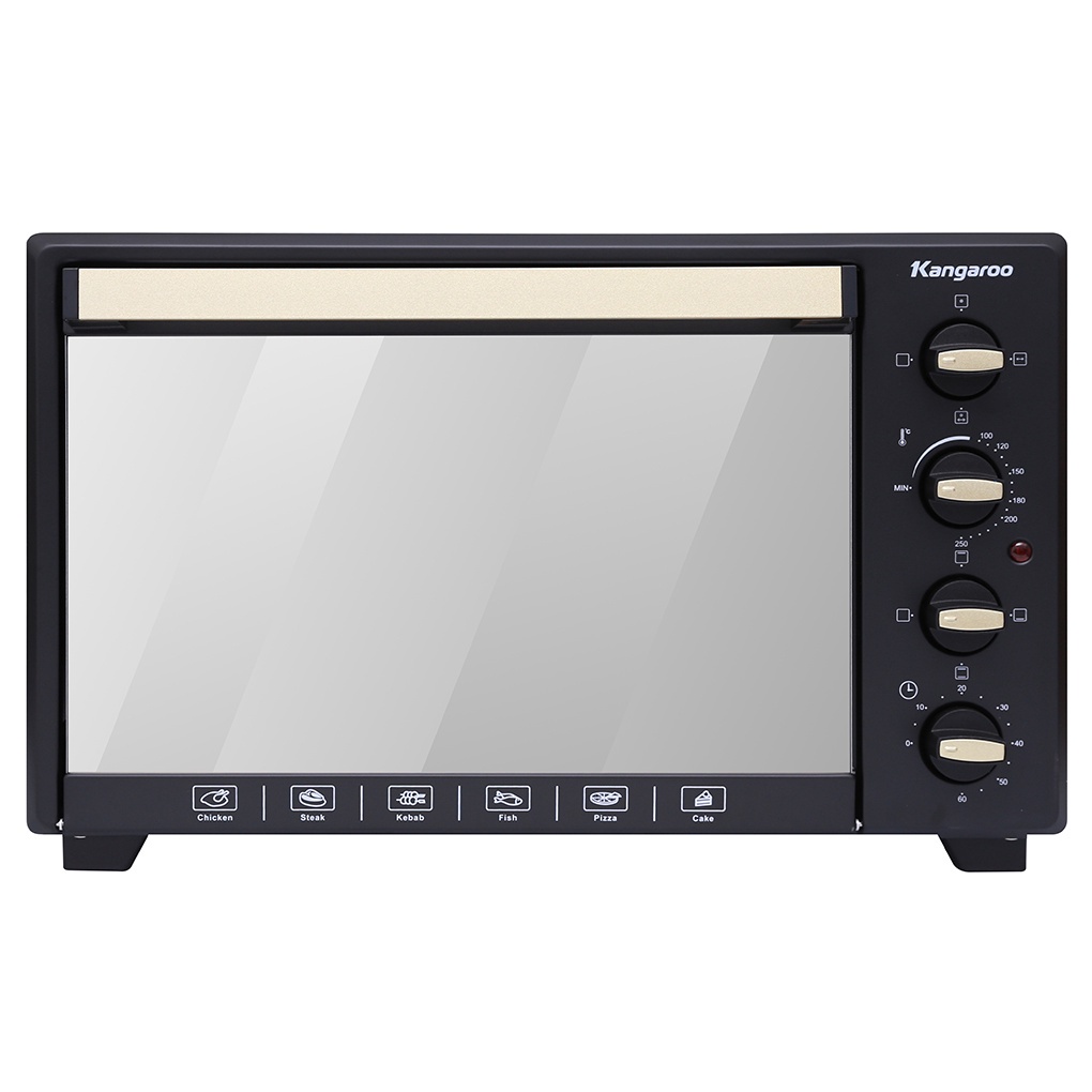 Lò nướng Kangaroo KG3802 38 lít, Nâu vàng, Kích thước 576x408x372 mm