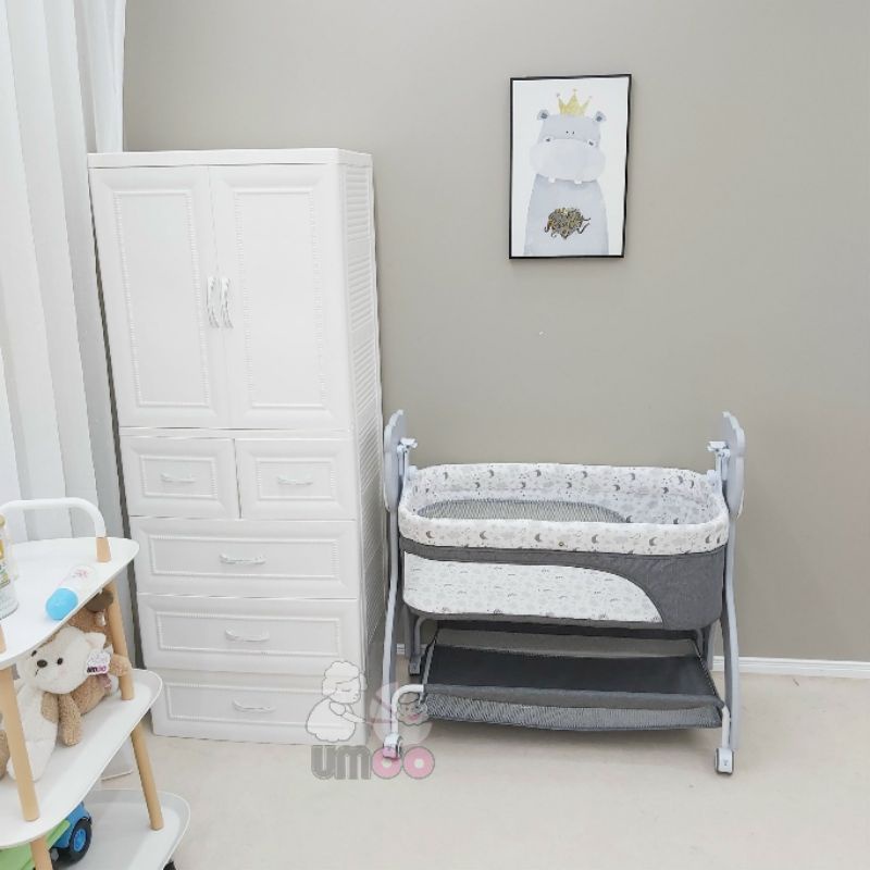 Nôi cũi Umoo gấu UM-08111, hàng chính hãng