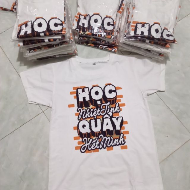 Áo lớp màu trắng học nhiệt tình quậy hết mình ( ảnh Thật )