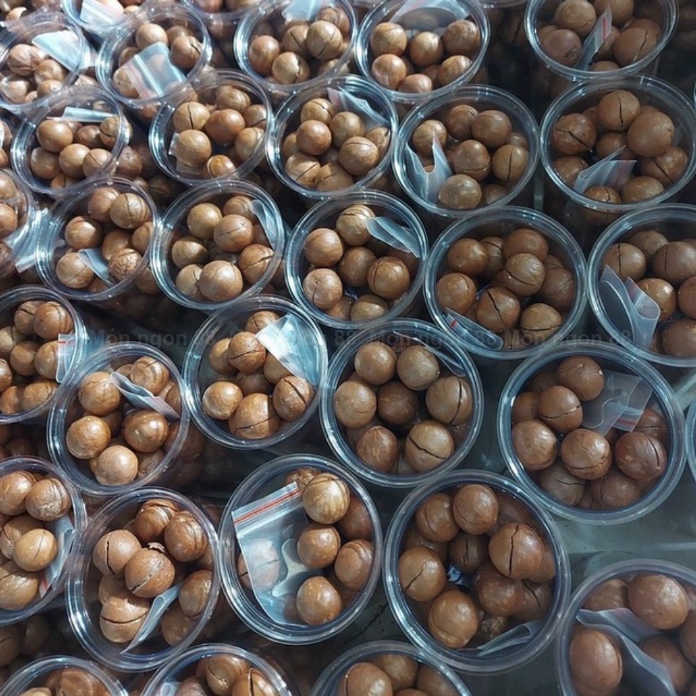 500Gr Macca loại 1 sạch sấy nứt vỏ, nhân macca tặng kèm dụng cụ tách vỏ