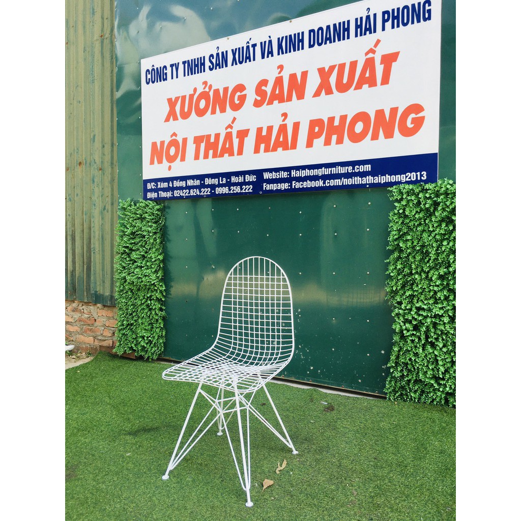 Ghế sắt harry, ghế sắt ngoài trời HPGSCF 04 - ghế cafe harry phong cách hiện đại