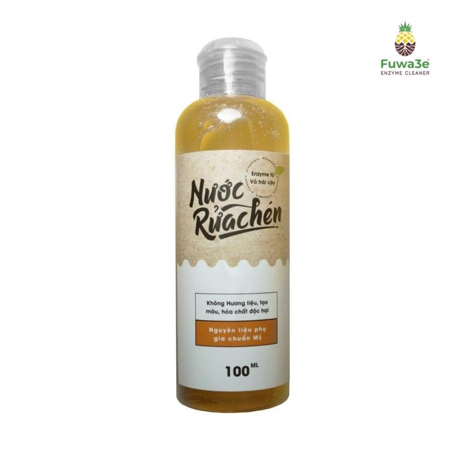 {Hàng chính hãng} Nước rửa chén enzym sinh học Fuwa3e 100ml (mẫu dùng thử)