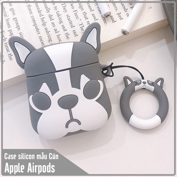 Túi đựng Silicon cho tai nghe Airpods hình Cún