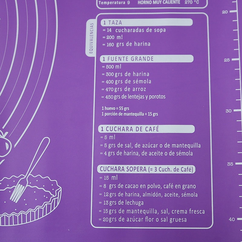 Tấm lót làm bánh 45x60cm bằng silicon chống dính tiện lợi