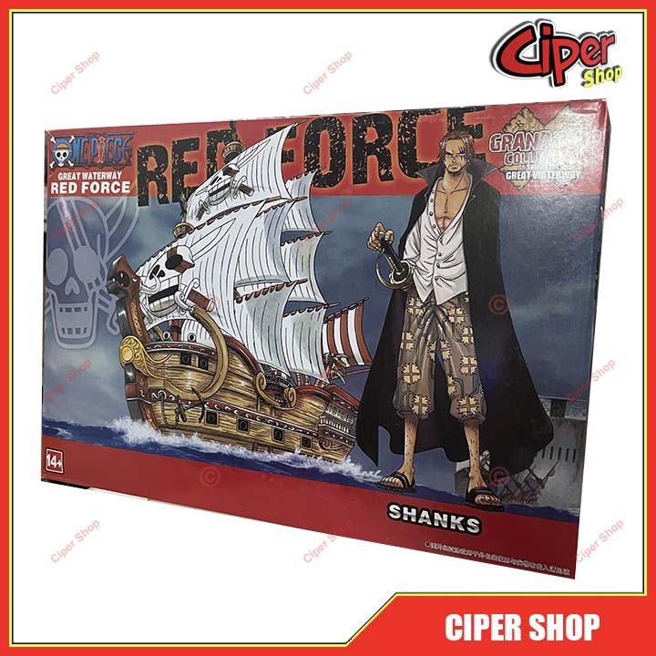 Mô hình thuyền tàu Shank Tóc Đỏ One Piece Tứ Hoàng Shanks