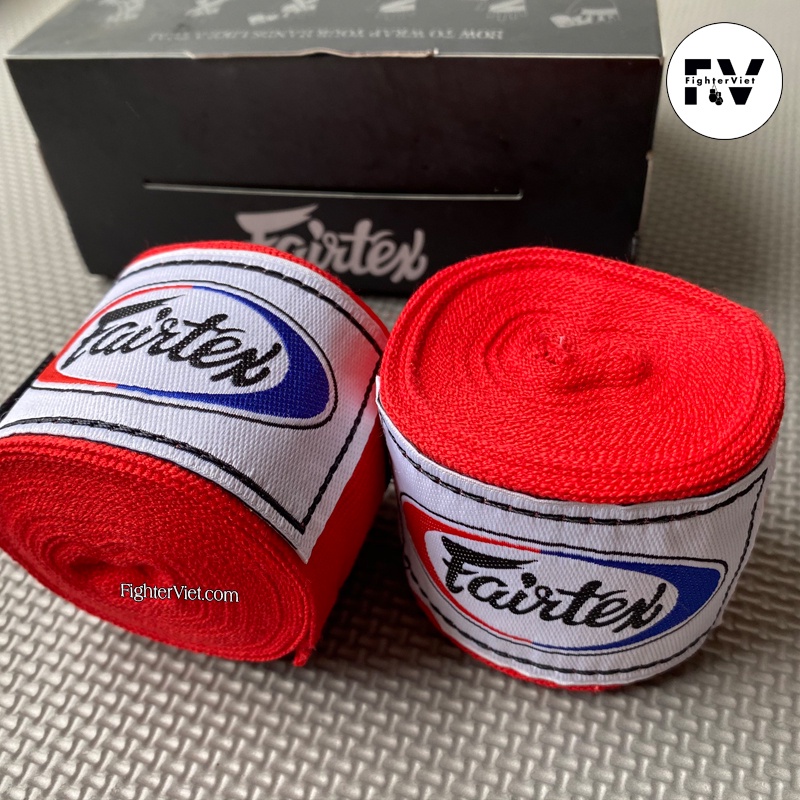 Băng Quấn Tay Handwraps Fairtex 4,5m Đỏ Băng Đa Chính Hãng