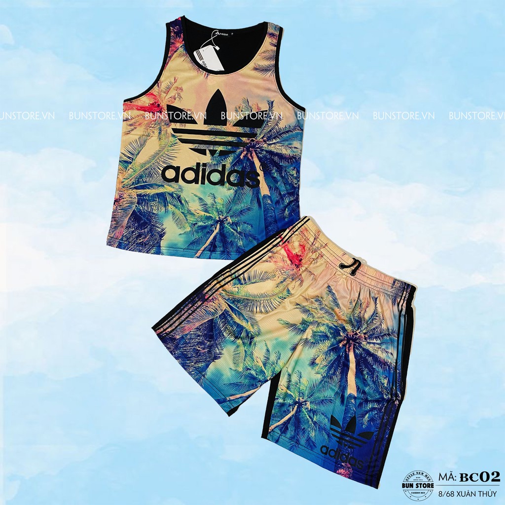 Bộ Ba lỗ Nam in hình 3D - Bun Store - Họa tiết cam nhạt | BigBuy360 - bigbuy360.vn