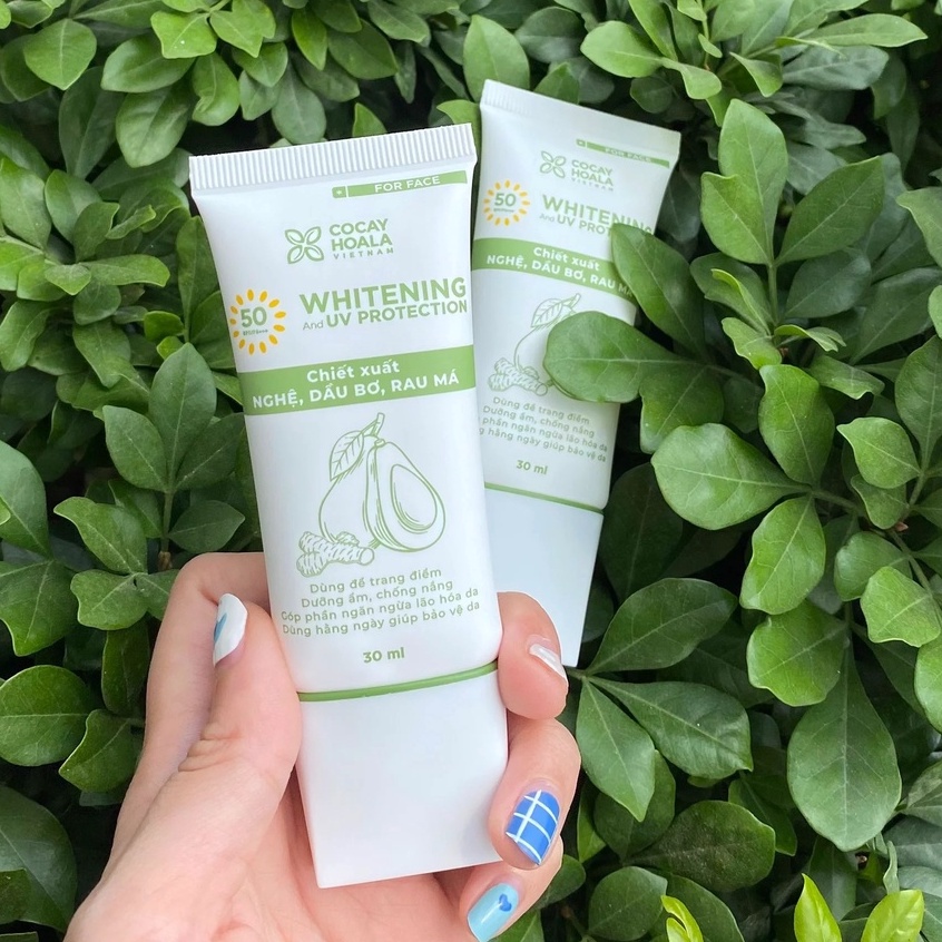 Kem chống nắng bơ nghệ 3in1 cỏ cây hoa lá 30g - Kiềm dầu, chống thấm nước, nâng tông da, thay thế kem nền