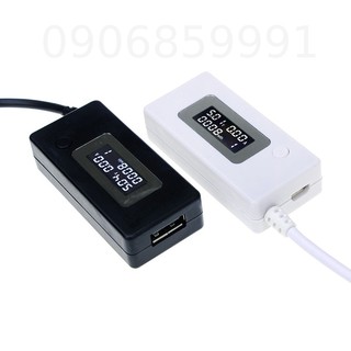 Thiết bị đo nguồn,phụ kiện sạc USB hiển thị điện áp chống quá tải (KCX)