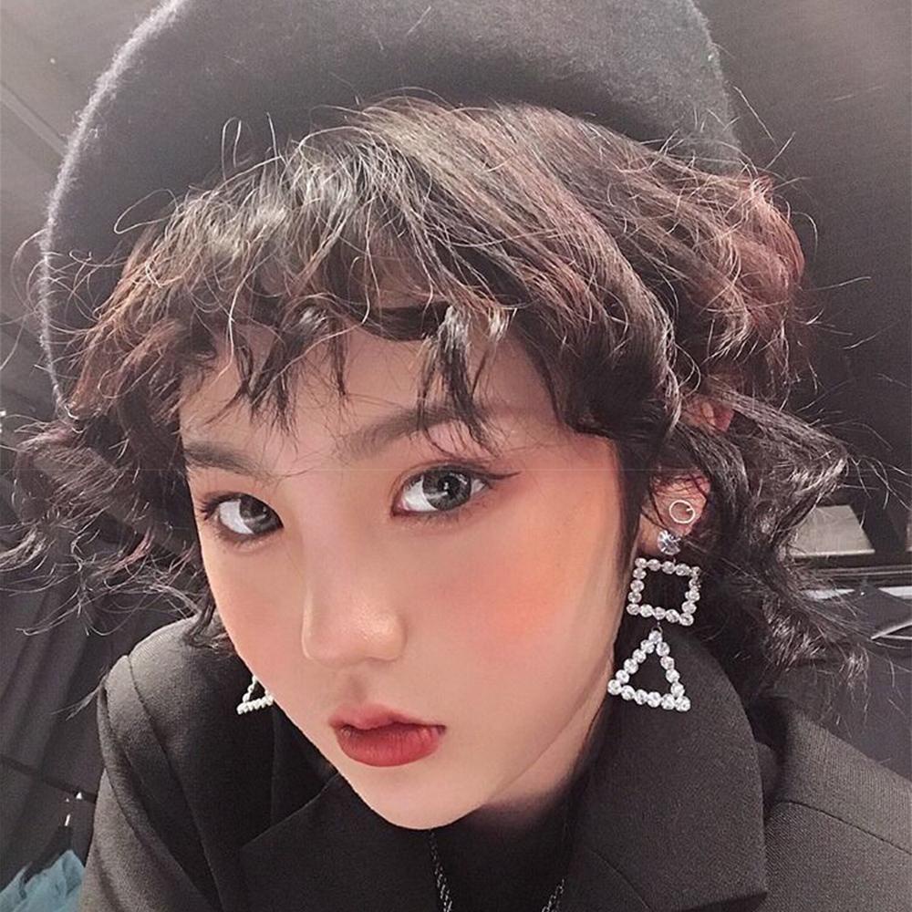 Tóc Giả Kẹp Mái Ngắn Bằng Sợi Tổng Hợp Tự Nhiên Cho Nữ