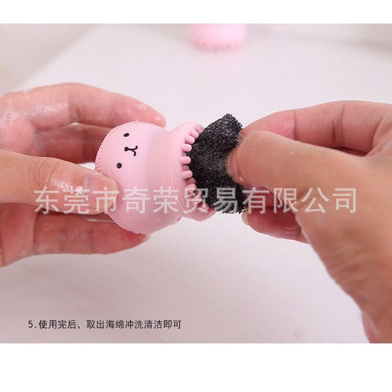 Cọ rửa mặt hình bạch tuộc giúp massage da mặt, tẩy tế bào chết hàng nội địa trung | BigBuy360 - bigbuy360.vn