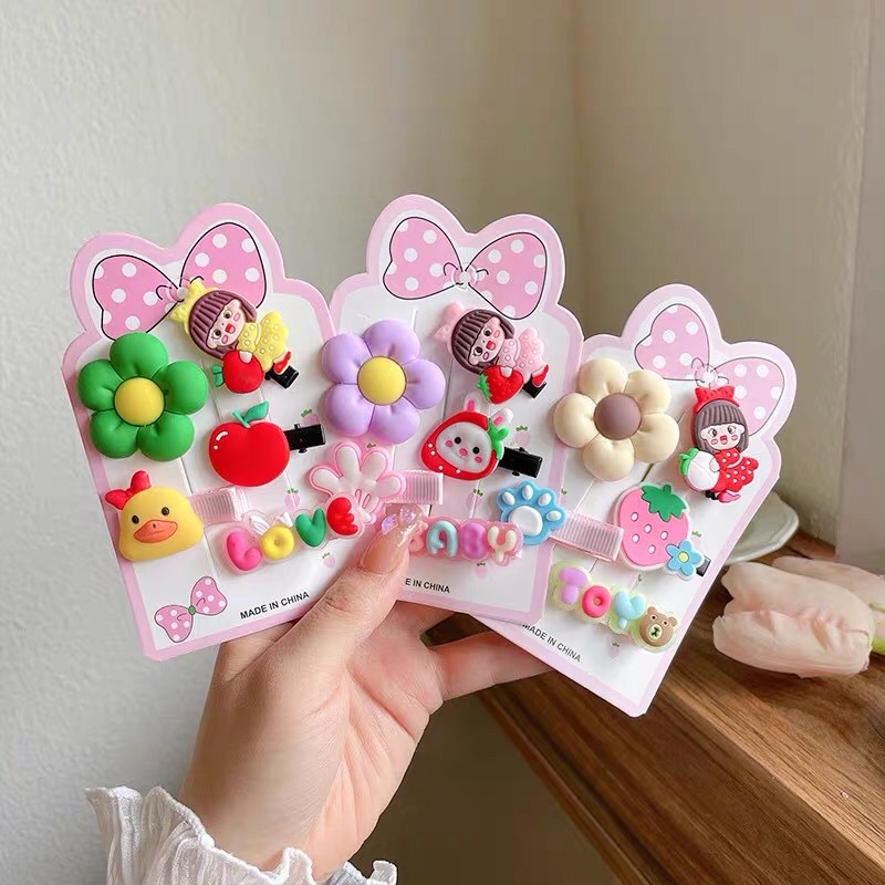 SET 5 CHI TIẾT KẸP TÓC CHO BÉ YÊU
