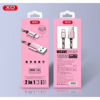 Cáp Sạc Micro 2M XO-NB10 dành cho samsung, oppo, vivo..