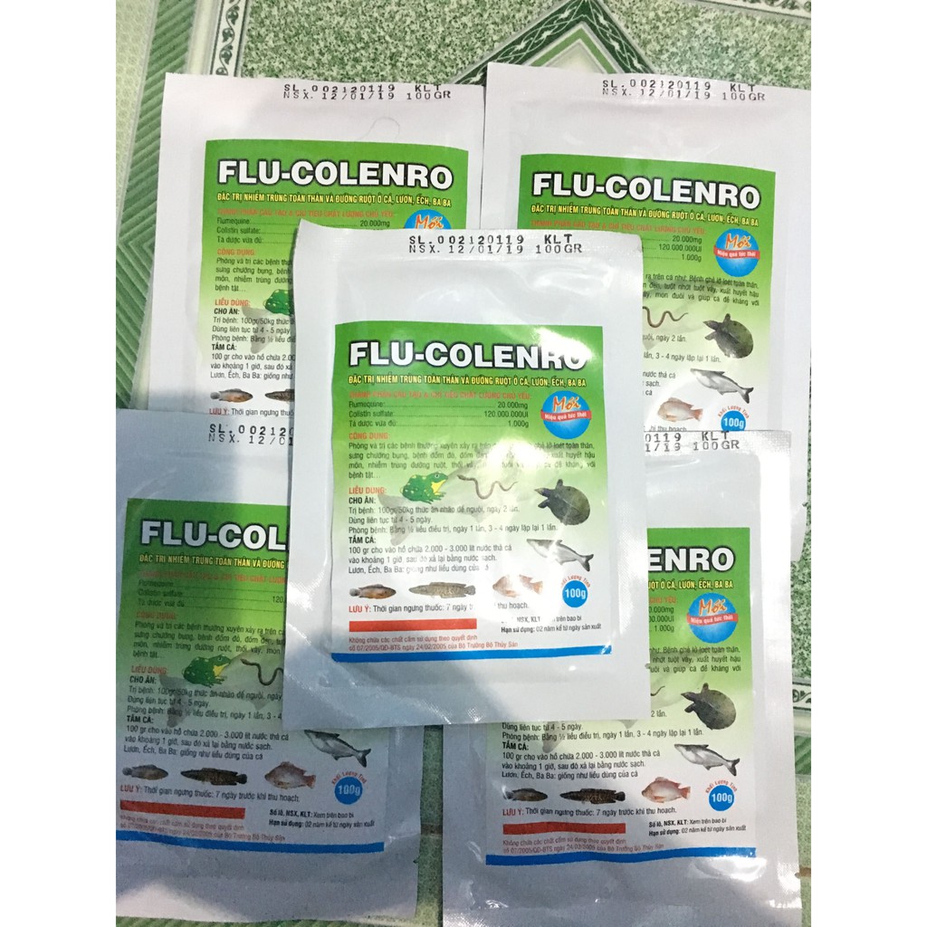 Flucolenro phòng và đặc trị các bệnh trên cá lươn ếch baba...