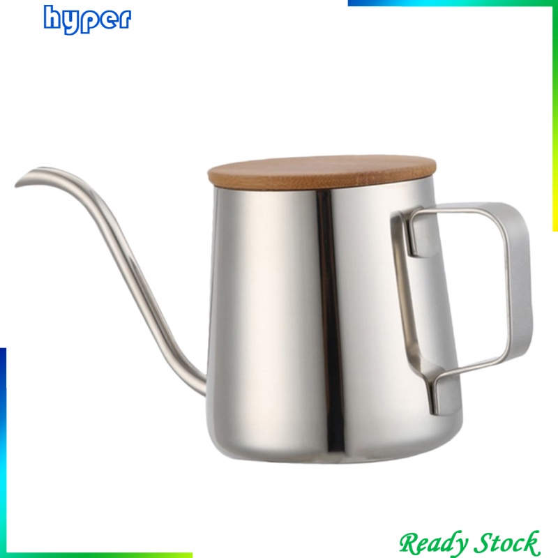 Ấm Đun Nước Bằng Thép Không Gỉ Có Tay Cầm Cổ Ngỗng Thể Tích 250ml