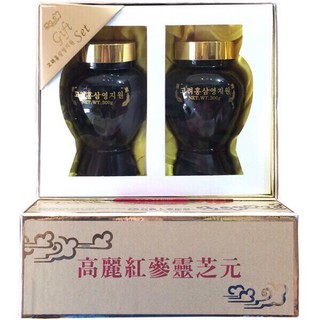 Cao hồng sâm linh chi 2 hũ 300g Hàn Quốc-Korean Red Ginseng Youngji Mushroom Extract Gold 600g, PP Sâm Yến 3A