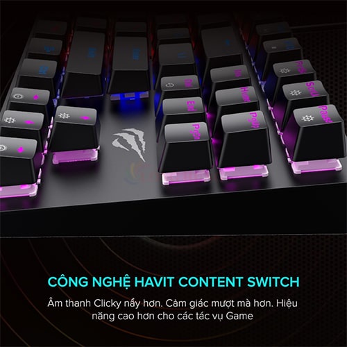 [Mã SKAMSALE03 giảm 10% đơn 200k] Bàn phím có dây Gaming Havit KB869L - Hàng chính hãng