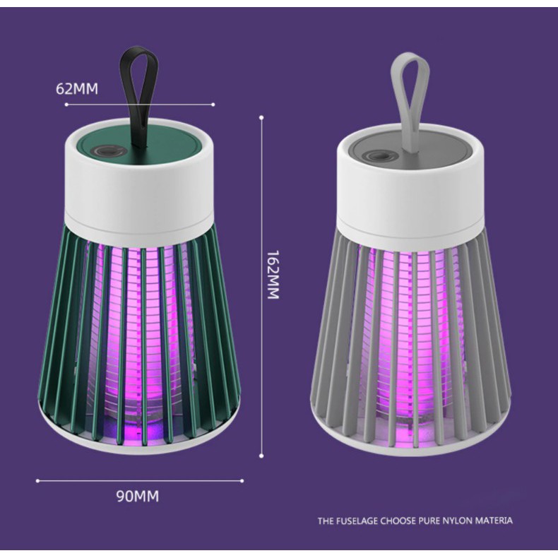 Mấy bắt muỗi, máy diệt muỗi, đèn bắt muỗi tích điện pin 2000mah cắm trại, trong phòng