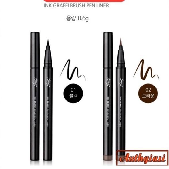 Bút dạ kẻ mắt siêu mảnh The Face Shop Ink Graffi Brush Pen Liner TFS fmgt [Mẫu Mới 2019]