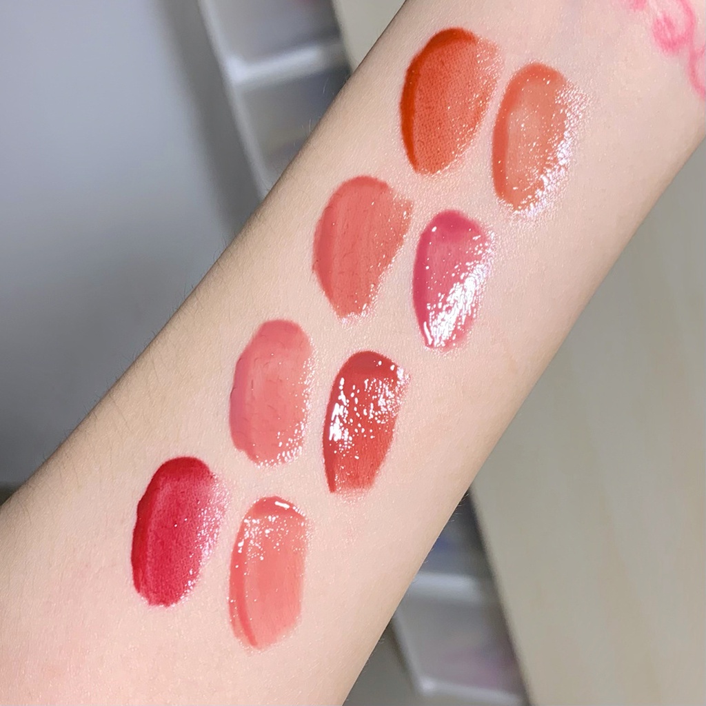 Son kem bóng CAPPUVINI thạch trà căng mọng nhẹ môi Iced Tea Mirror Surface Lip Glaze