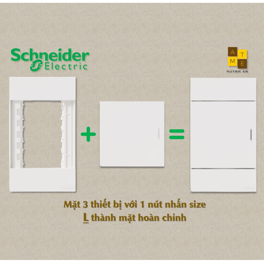 Công tắc 1 chiều size L dòng Avatar On A siêu phẳng đẳng cấp, Hãng Schneider Electric
