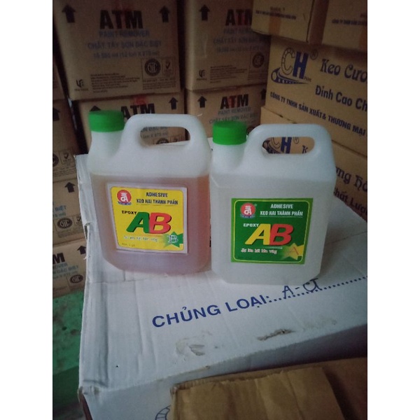 Keo epoxy AB 2 thành phần Đức Anh loại đặc biệt (A1+B1) dán gỗ, sành sứ,kim loại, nhựa,… cặp ~700g