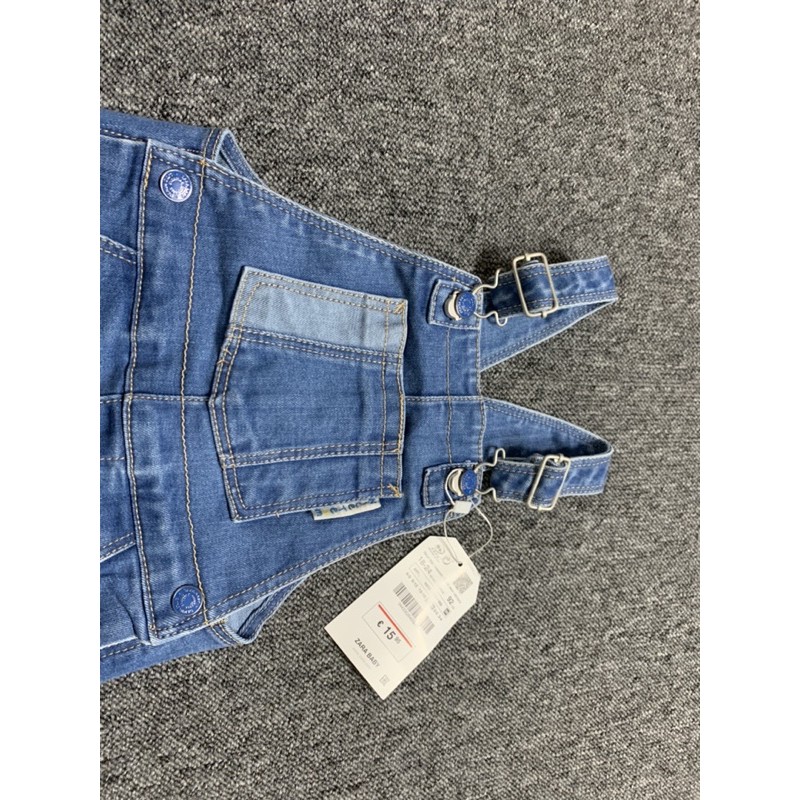 Quần yếm đùi Zara size 9/12m-4/5y