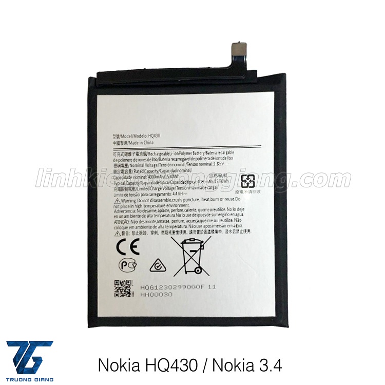 PIN NOKIA HQ430 / NOKIA 3.4