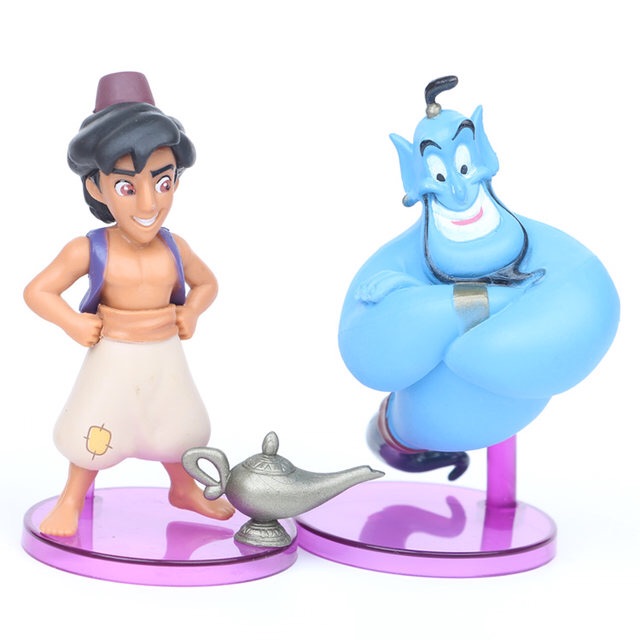Có sẵn ✨✨ Set 8 Mô Hình Aladdin và Cây đèn thần ✨✨ Size 2-10cm ✨✨ Full box ✨✨