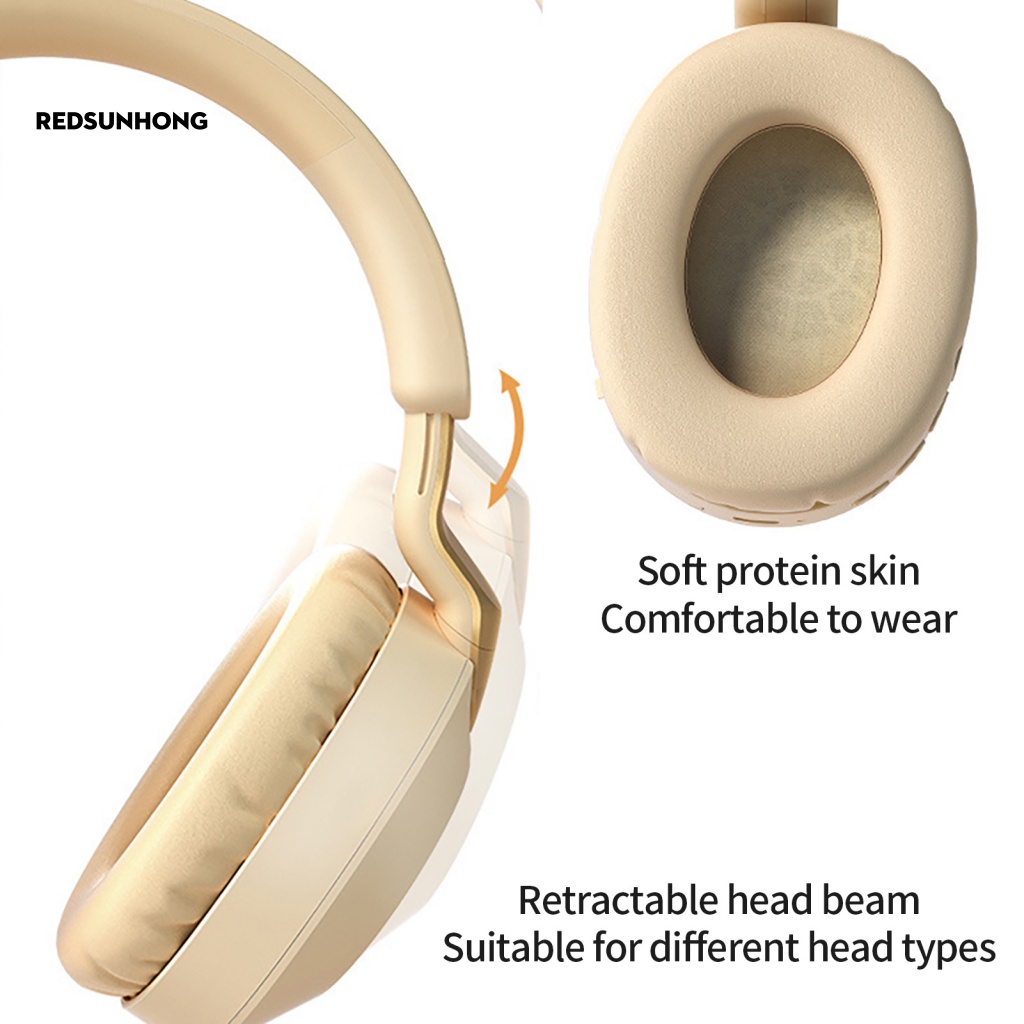 Tai Nghe Chụp Tai Không Dây Bluetooth 5.0 Màn Hình LED Kỹ Thuật Số Thoải Mái Cho Máy Tính