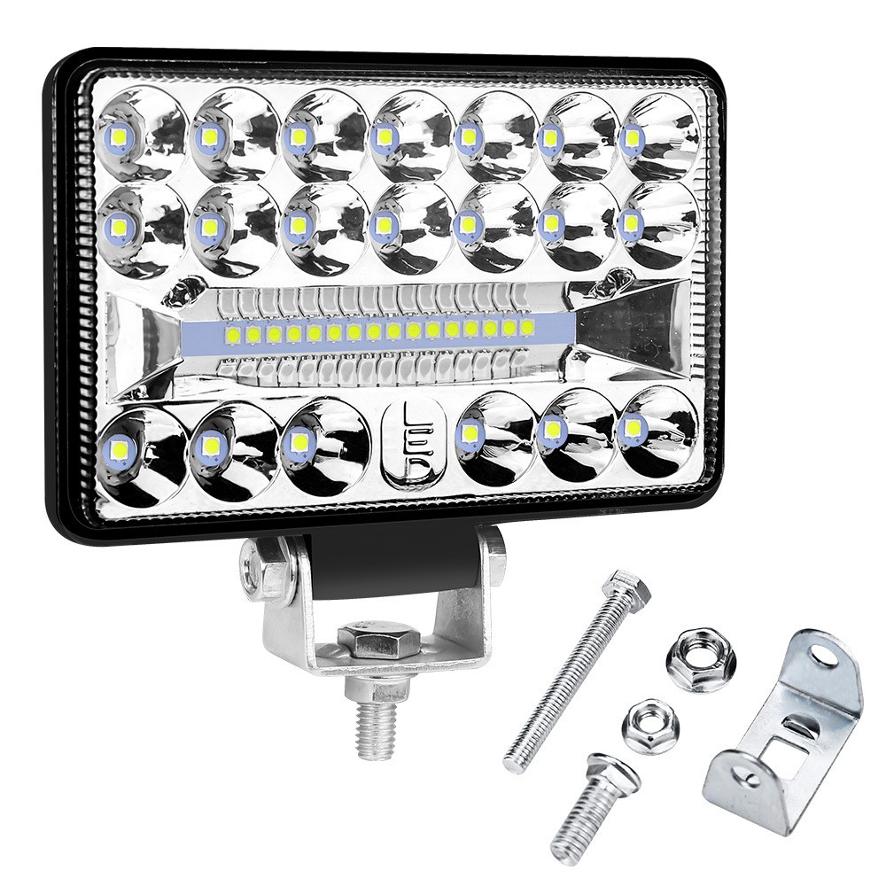 Đèn Led Làm Việc Vuông 4 Inch 4x4 108w 36led 12v 24v Dành Cho Ô Tô Xe Tải