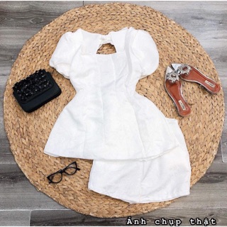 ❤️ SET GẤM HOA NỔI TAY PHỒNG LOAI HỞ LƯNG  #285k