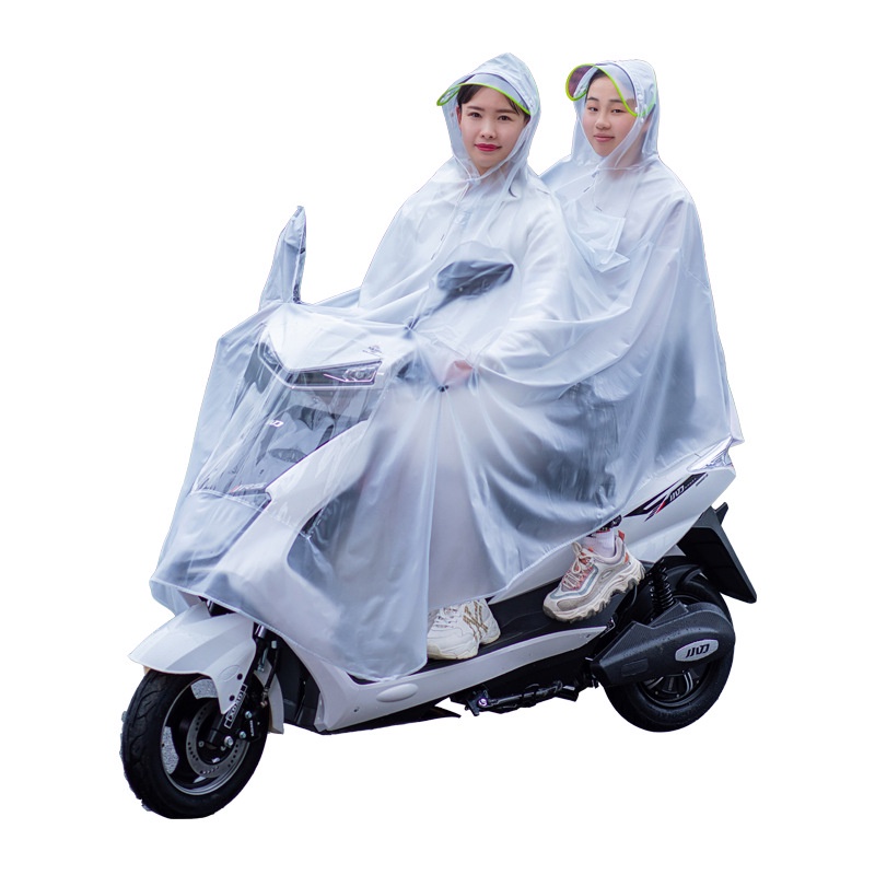 Áo mưa trắng trong 1 người và 2 người siêu dai đẹp