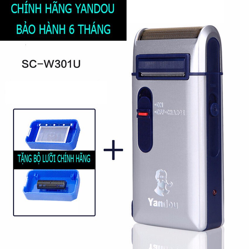 FREESHIP TỪ 50K _máy cạo râu SIÊU BỀN - GỌN NHẸ YANDOU SC-W301U