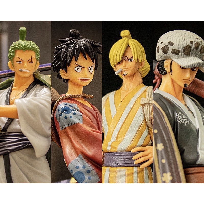 mô hình One Piece Luffy Zoro Sanji Nami Robin Choper Usopp Brook O Kiku (Có clip, ảnh thật) - figure anime one piece