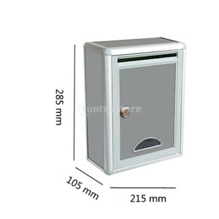 Outdoor Security Locking Mailbox Letter Box Suggestion Box Newspaper Box