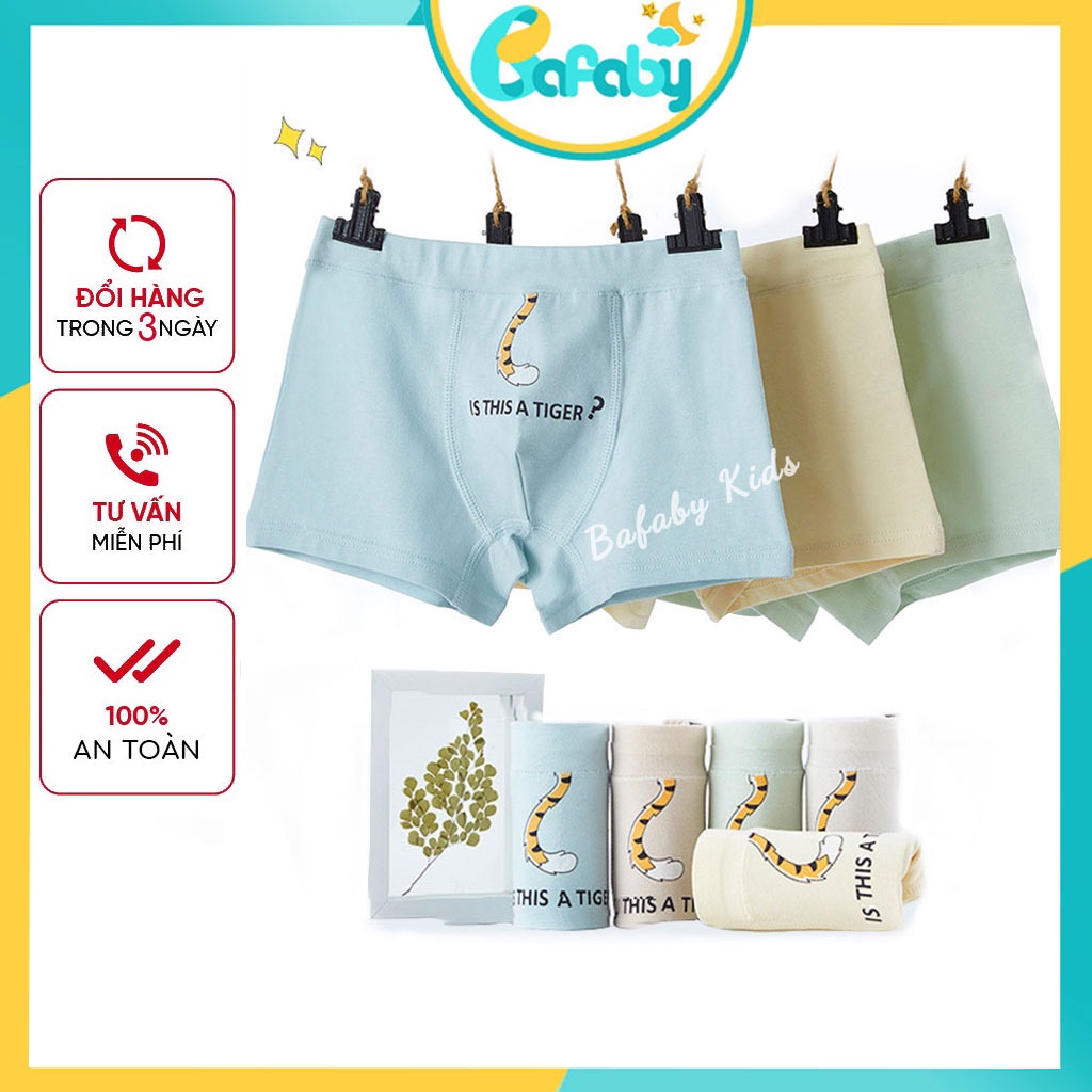 Quần Lót Bé Trai, Quần Sịp Bé Trai Cao Cấp Siêu Giữ Ấm Cho Bé Từ 02-12 Tuổi 97% Cotton và 4% Sợi Spendex