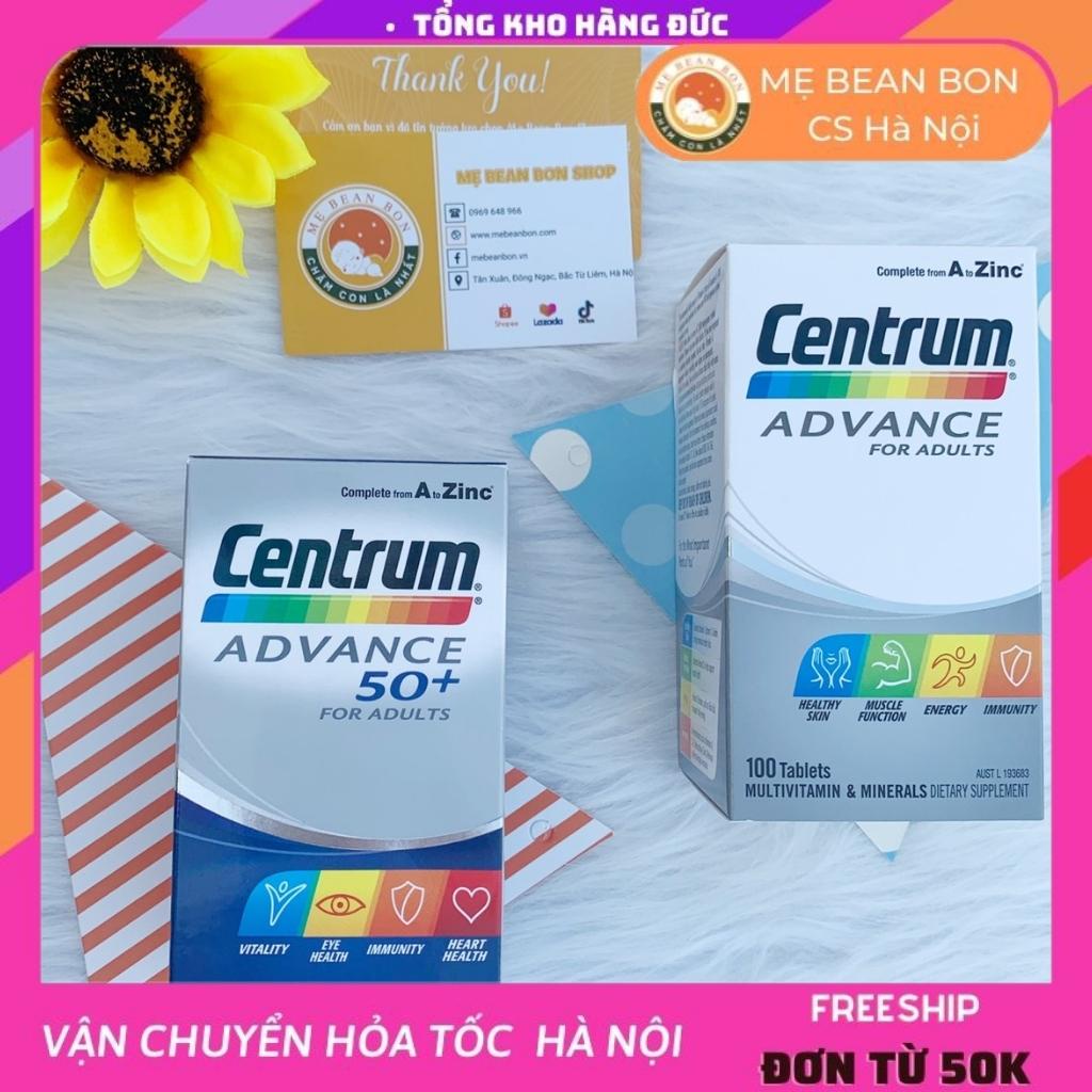 Vitamin tổng hợp cho người lớn Centrum Advance 50+ Multivitamin 120 viên Úc