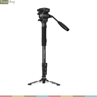 Weifeng wf 3958m - monopod hợp kim nhôm cho máy ảnh, máy quay, điện thoại, có chân đế tripod phụ