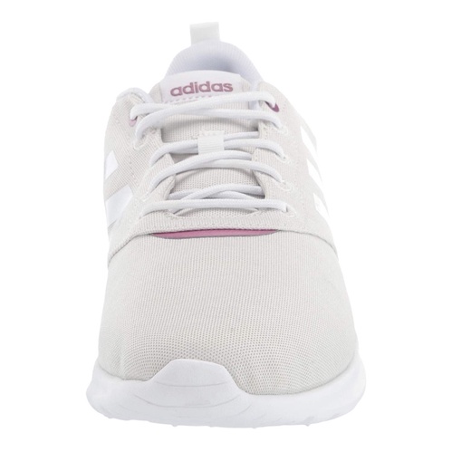 [Hàng Hiệu] Giày nữ chạy bộ adidas Women's QT Racer 2.0 Running Shoe, White/White/Orbit Grey, 7.5 M US