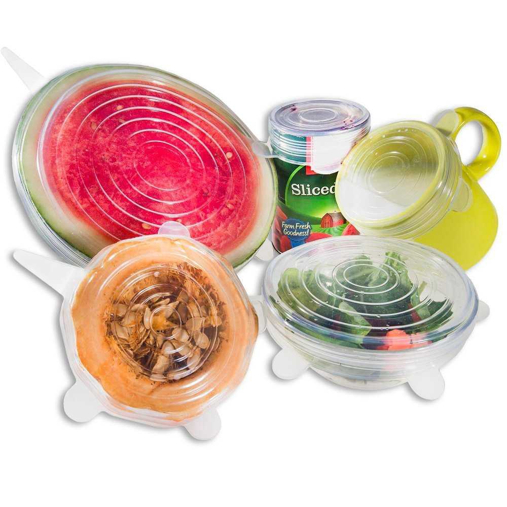 Set 6 nắp silicon đậy an toàn dùng cho nhà bếp