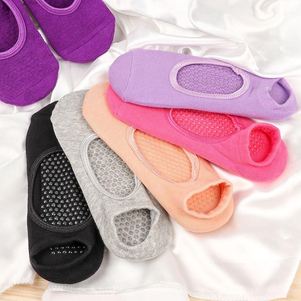 Vớ Cotton Tập Yoga Hở Lưng Chống Trượt Nhiều Màu Sắc