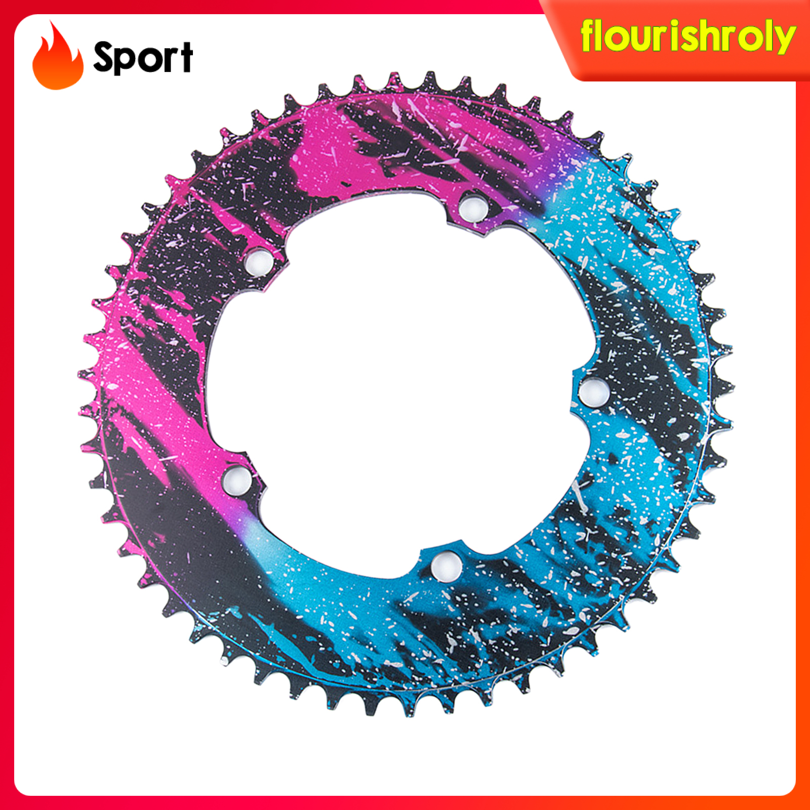 [RolySport]Bike Chainring Single Speed Road 54T/56T BCD130 Sprocket Refit Chainwheel