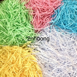 SỈ loại DÀI và DÀY 50gr Giấy rơm rối lót hộp quà bùi nhùi