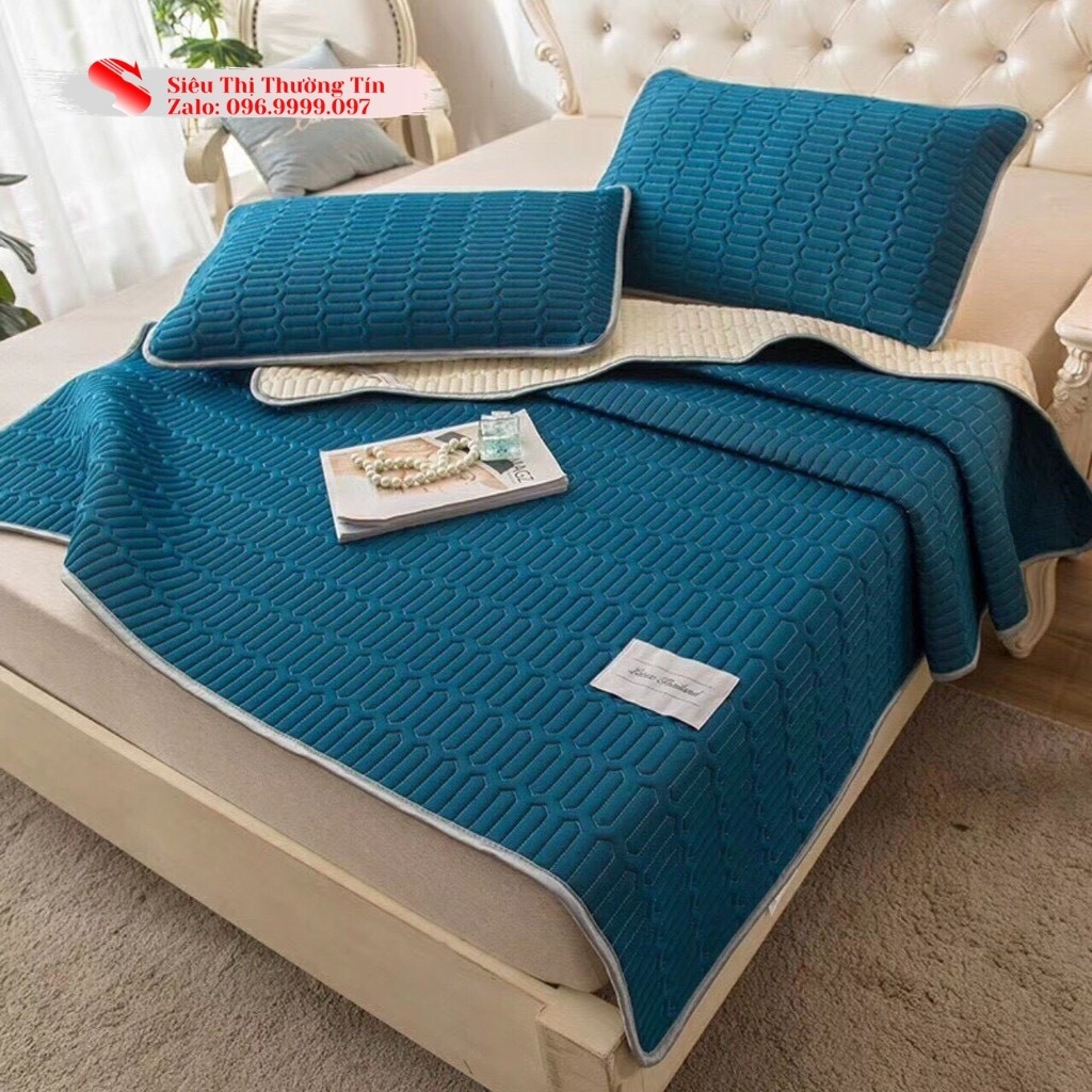 Chiếu điều hòa cao su non tencel latex Bee Bedding, chiếu nệm mủ cao su non hàng cao cấp, mát mùa hè [1m6, 1m8, 2mx2m2]